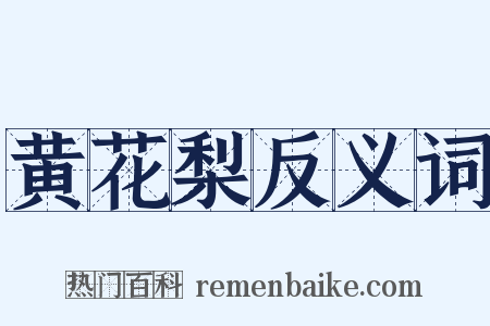 黄花梨反义词是什么意思的图片